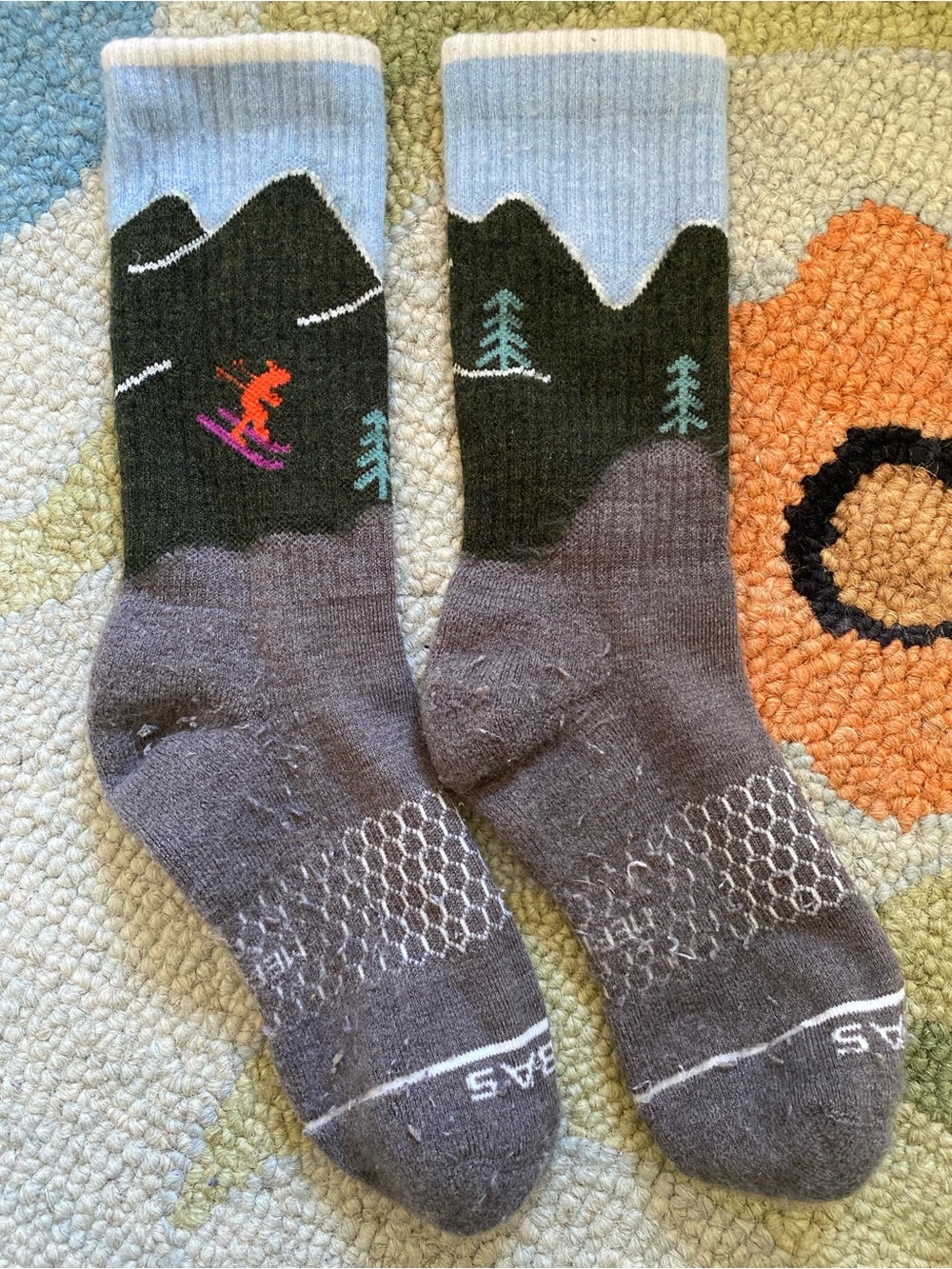 *USED* Bombas Merino Wool Blend Calf Sock 3-Pack + Gift Box - Picture 12 of 16